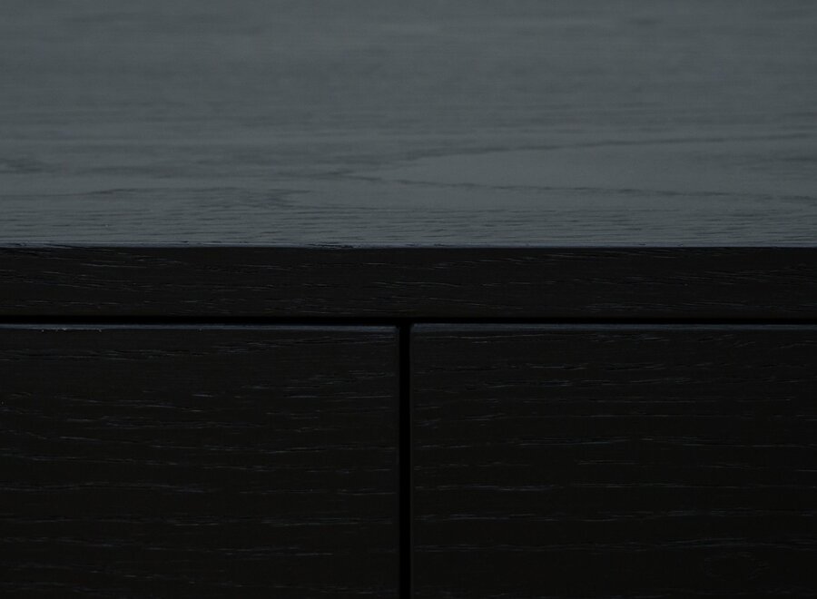 Tv meubel met 3 kleppen in eiken  in kleur naar keuze