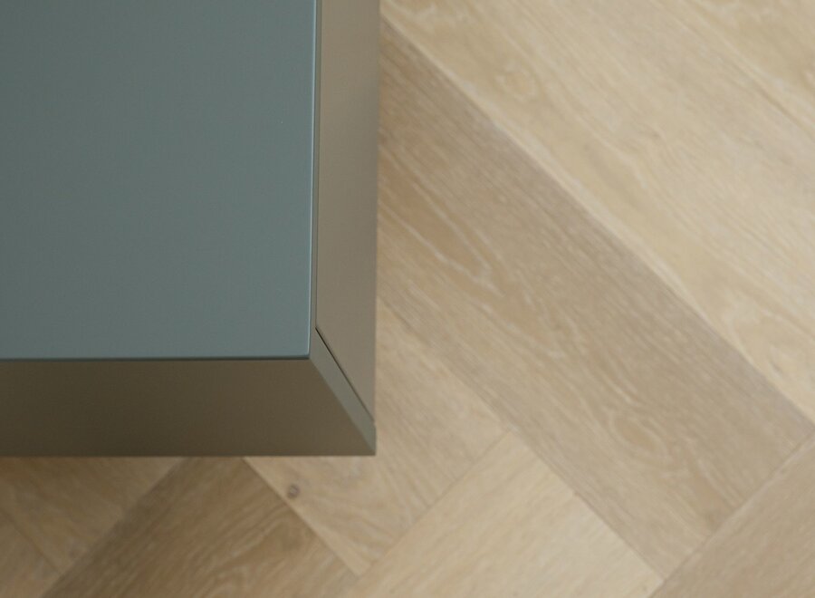 Tv meubel met 2 kleppen in ral kleur naar keuze