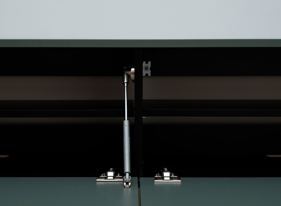 Tv meubel met 2 kleppen in ral kleur naar keuze