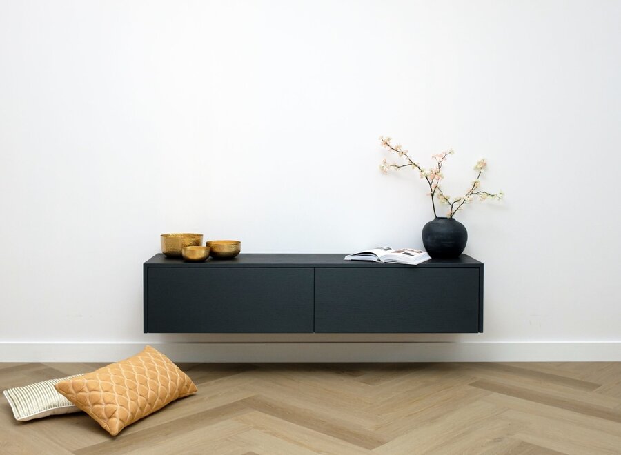 Tv meubel met 2 kleppen eiken (div. kleuren)