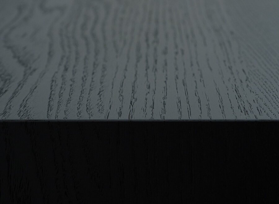 Zwevend Tv meubel met 2 kleppen uitgevoerd in eiken