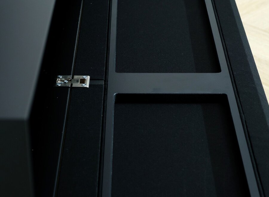 Zwevend Tv meubel met speakerdoek - 3 kleppen - in kleur naar keuze