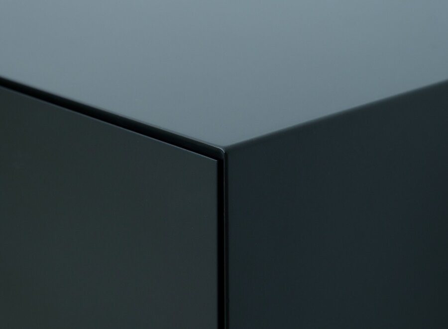 Zwevend Tv meubel met speakerdoek - 3 kleppen - in kleur naar keuze