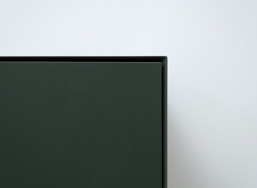 Zwevend Tv meubel met 2 kleppen en speakerdoek