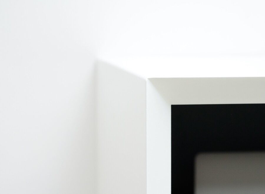 Zwevend Tv meubel met 2 kleppen - in kleur naar keuze