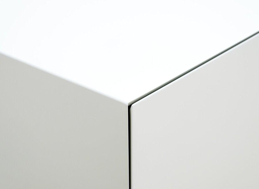 Zwevend Tv meubel met 2 kleppen - in kleur naar keuze