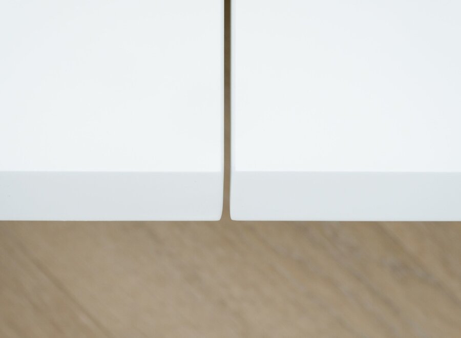 Zwevend Tv meubel met 2 kleppen - in kleur naar keuze