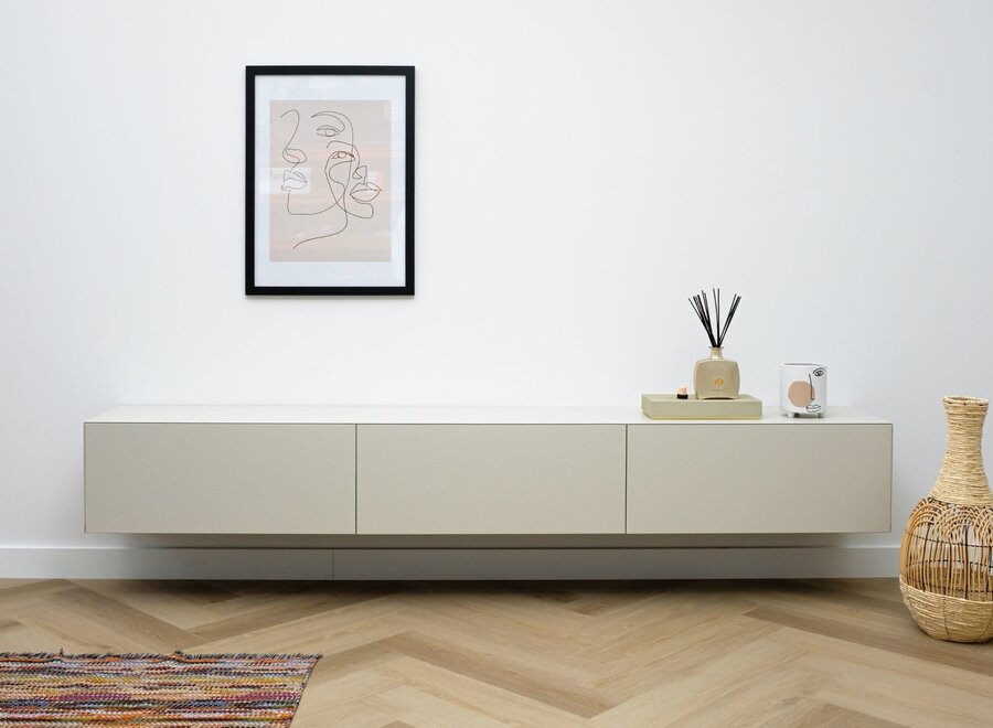 Tv meubel met 3 kleppen  (div. kleuren)