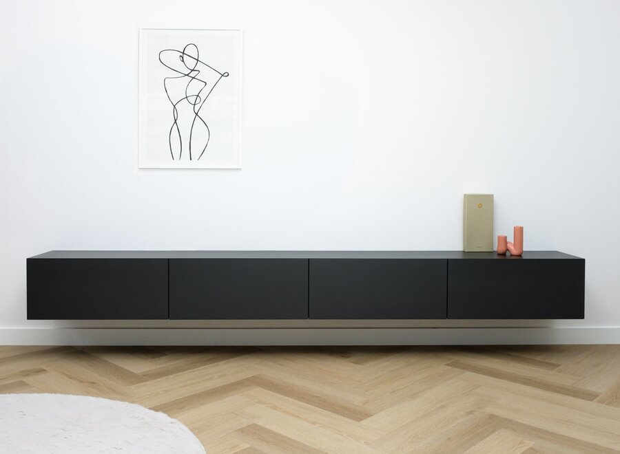 Tv meubel met 4 kleppen  (div. kleuren)