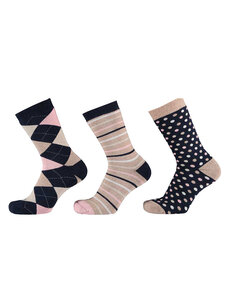 Apollo Vrolijke Damessokken met Badstof 3-Pack