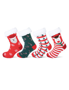  Kerst Damessokken met Antislip en Zachte Voering