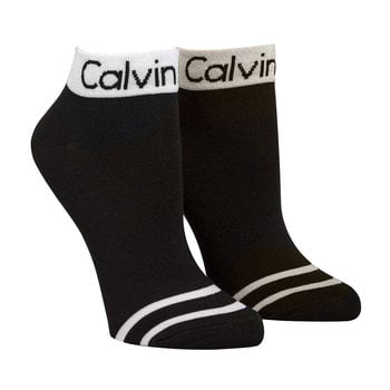 Calvin Klein Coolmax damessokken met streep 2-pack
