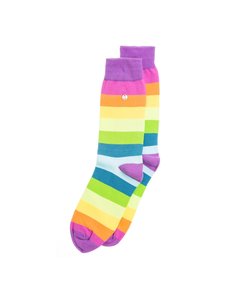 Alfredo Gonzales Regenboog kleuren katoenen sokken