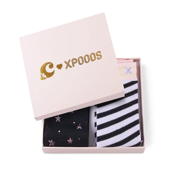 XPOOOS XPOOOS Stoere Gift 2-Pack met Shiny Damessokken