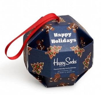 Happy Socks Originele Big Dot kerstbal gift box