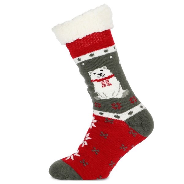 Basset Basset Kerst Huissokken met Antislip en Zachte Voering