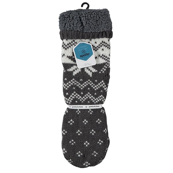 Apollo Apollo Heren Huissokken met Fleece en Antislip