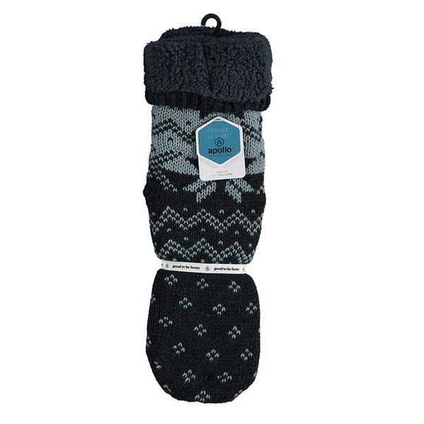 Apollo Apollo Heren Huissokken met Fleece en Antislip