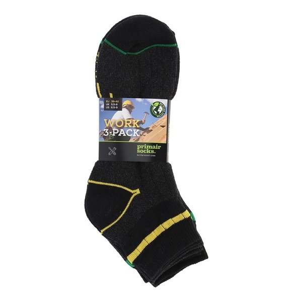 Primair socks Primair Socks Quarter Werksokken Eco Katoen 3-Pack