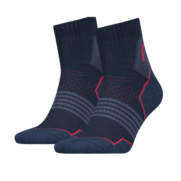 HEAD HEAD Sportieve Quarter Wandelsokken 2-Pack