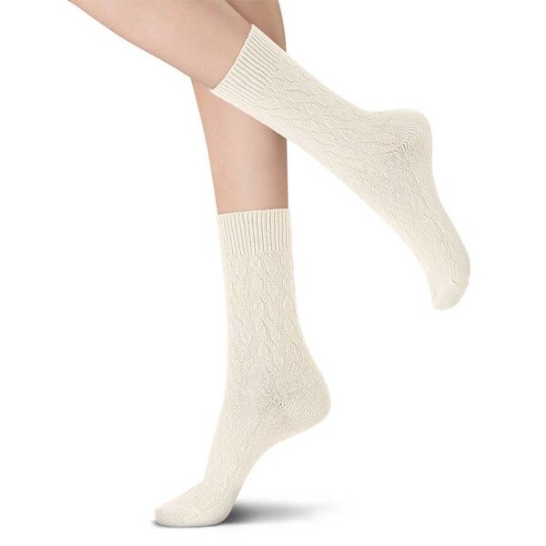 Oroblu Oroblu Gwen Cashmere-Wol Sok met Kabel-Patroon