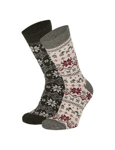 Apollo Wollen dames sokken met patroon