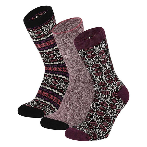 Apollo Apollo Dames Sokken met Badstof Voering 3-Pack