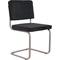 Zuiver Zuiver eetkamerstoel Ridge Brushed Rib Black