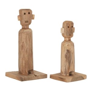 Houten pop primitief