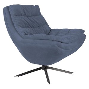 Dutchbone draaifauteuil Vince Blue FR