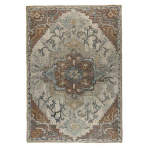 Dutchbone carpet Amori Blue/Brick 200x300 cm