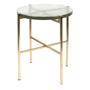 Dutchbone side table Vidrio Brass