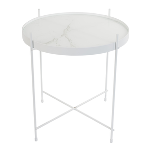 Zuiver bijzettafel Cupid Marble White