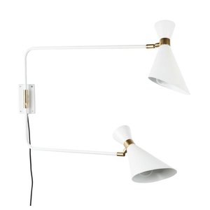 Zuiver wandlamp Double Shady White