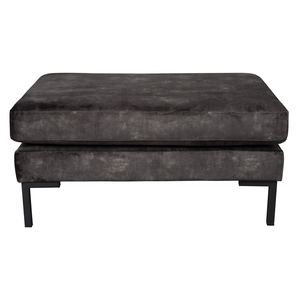 Dutchbone hocker Houda Anthracite