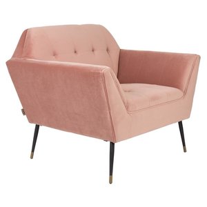 Dutchbone fauteuil Kate Pink Clay