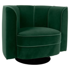 Dutchbone draaifauteuil Flower Green