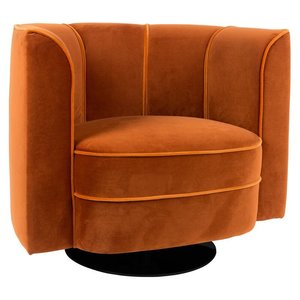 Dutchbone draaifauteuil Flower Orange