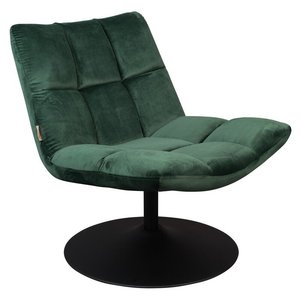 Dutchbone draaifauteuil Bar Velvet Green