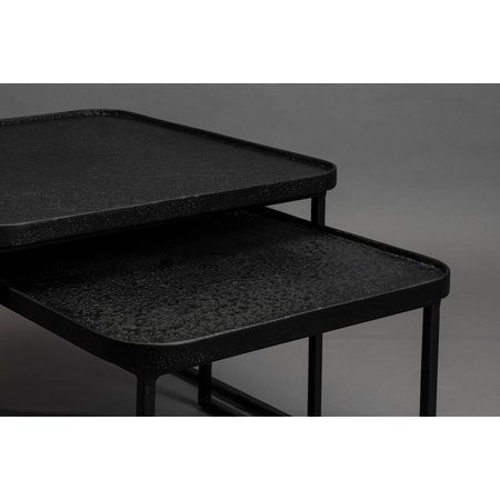 Dutchbone Dutchbone salontafel Winston Black, set van 2