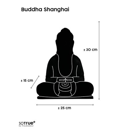 So True by Troubadour Buddha Shanghai mat zwart