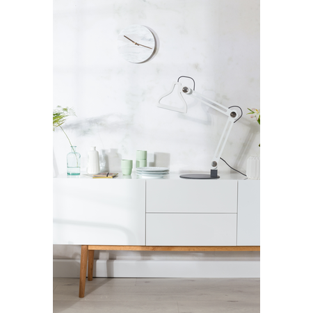 Zuiver Zuiver klok Marble Time White