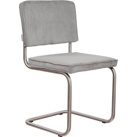 Zuiver Zuiver eetkamerstoel Ridge Brushed Rib Cool Grey