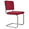 Zuiver Zuiver eetkamerstoel Ridge Rib Red