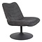 Zuiver Zuiver draaifauteuil Bubba Dark Grey