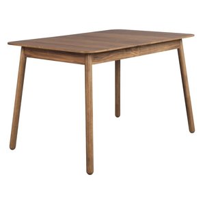 Zuiver uitschuifbare eettafel Glimps Walnut 120 cm