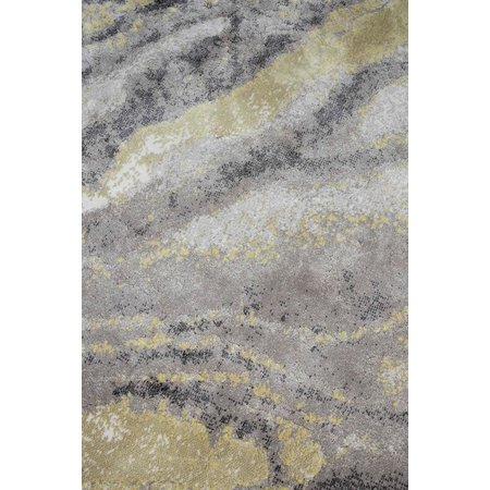 Zuiver Zuiver vloerkleed Solar Grey/Ochre Ø240 cm