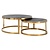 Richmond Interiors Richmond salontafel Blackbone gold, set van 2