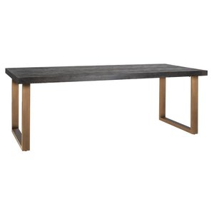 Richmond eettafel Blackbone brass 220 cm