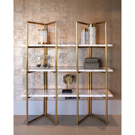 Richmond Interiors Richmond boekenrek Lagrand gold
